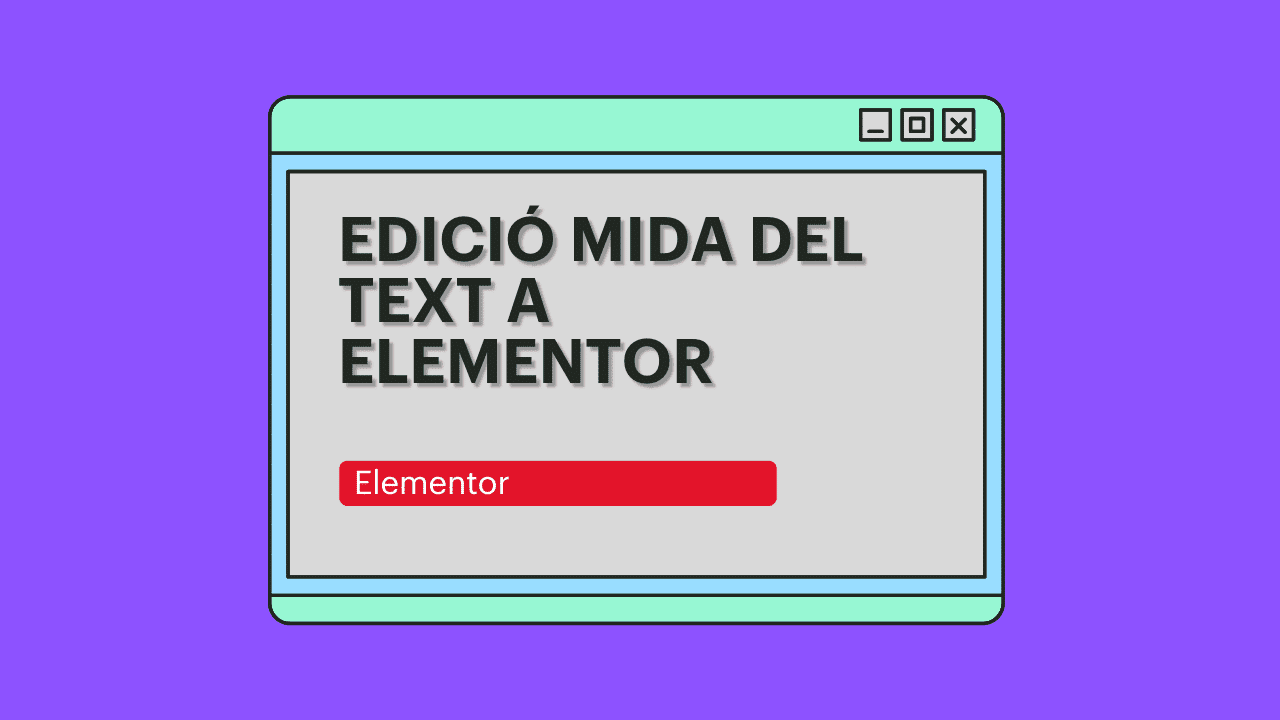 Edit the text size in Elementor