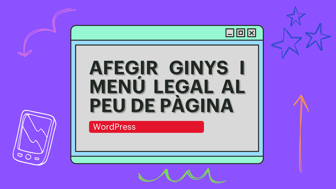 Widgets and legal menu